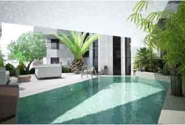 DIK216 Monte Carlo. Luxury apartment with a swimming pool and a garden.