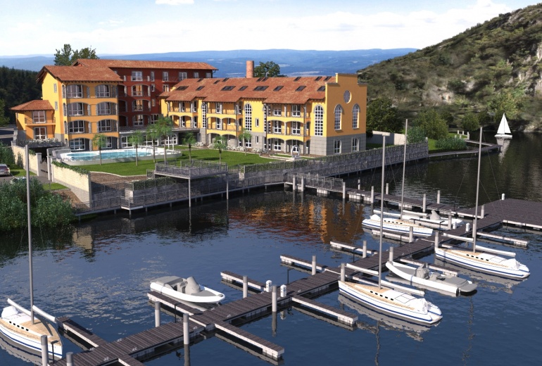 AAU409 apartments on the first line of Lugano Lake, a new residential complex