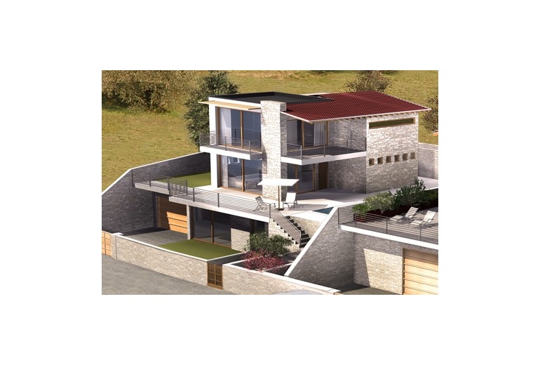 D-OK 15 Panoramic view designer villas with a swimming pool 