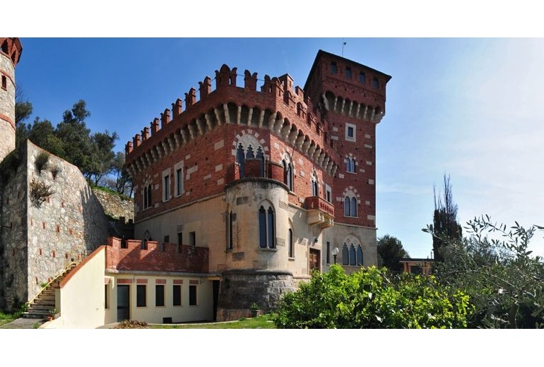 DIK43 Finale Ligure. A castle next to the sea.