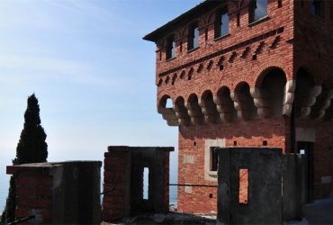 DIK43 Finale Ligure. A castle next to the sea.