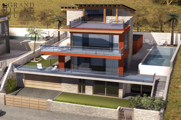 D-OK 15 Panoramic view designer villas with a swimming pool 