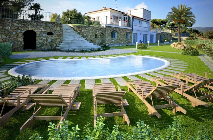 DIK257 San Bartolomeo al Mare. New luxury villa with pool!