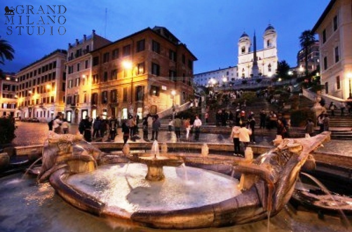 D-SVM.98. A villa with a garden on Piazza di Spagna, Rome