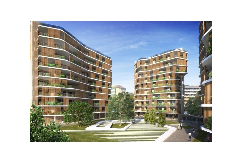 D-AU 58 2-, 3-, 4-bedroom apartments in a a new-built residential compound in Milan 