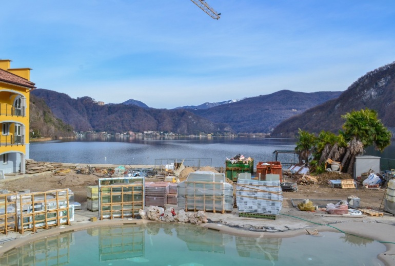 AAU409 apartments on the first line of Lugano Lake, a new residential complex