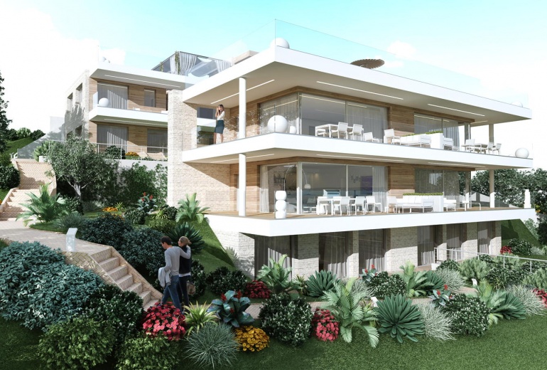 DALB30а New apartments, under construction 2016, with Garda Lake view