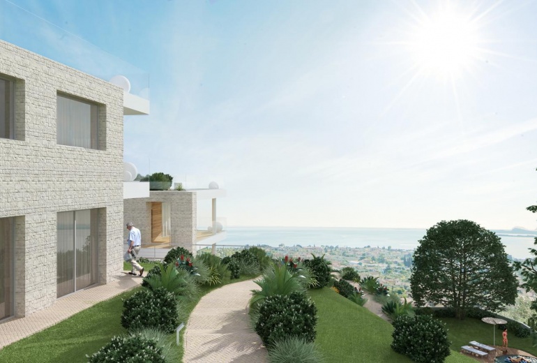 DALB30а New apartments, under construction 2016, with Garda Lake view