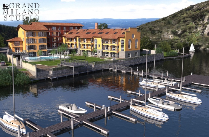 AAU409 apartments on the first line of Lugano Lake, a new residential complex