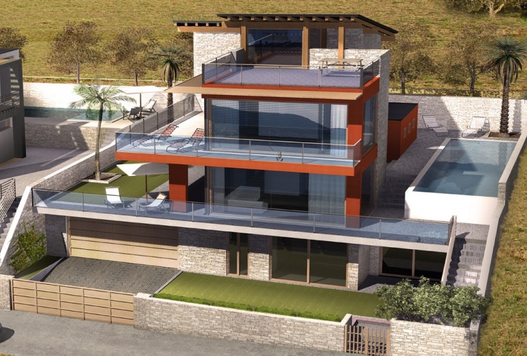 D-OK 15 Panoramic view designer villas with a swimming pool 