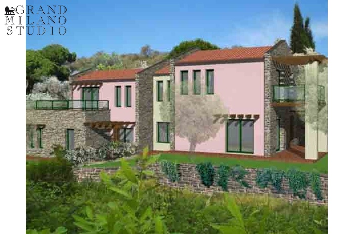 DIK207 A new panoramic villa with a park in Imperia 